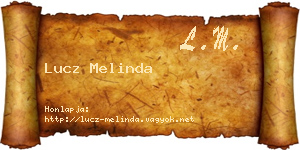 Lucz Melinda névjegykártya